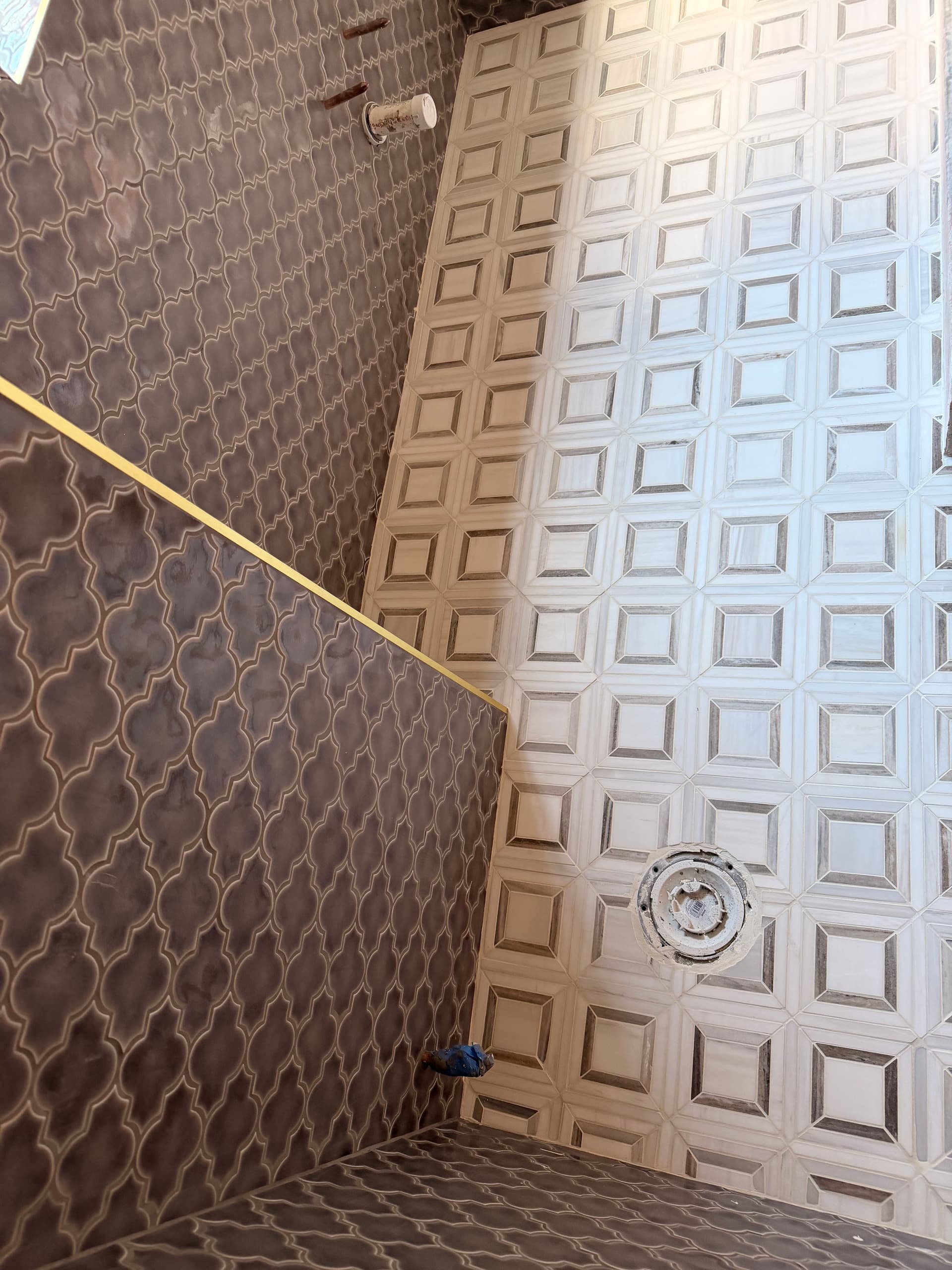Gallery photos for Farmington Bathroom Remodel With Marble Vanity and Custom Tile Work: Image #3