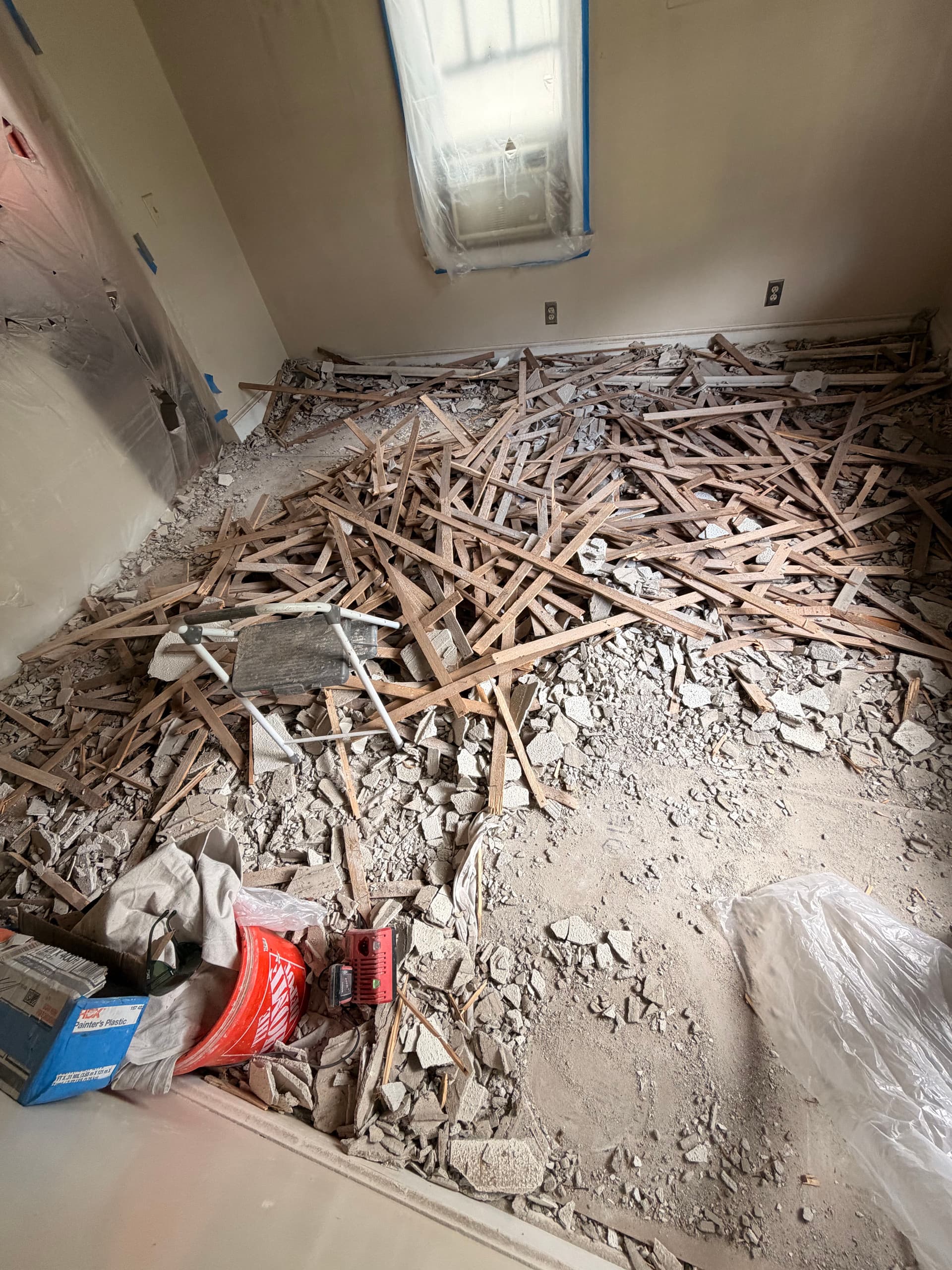 Gallery photos for Plaster Ceiling Removal and Drywall Replacement in Hartford: Image #4