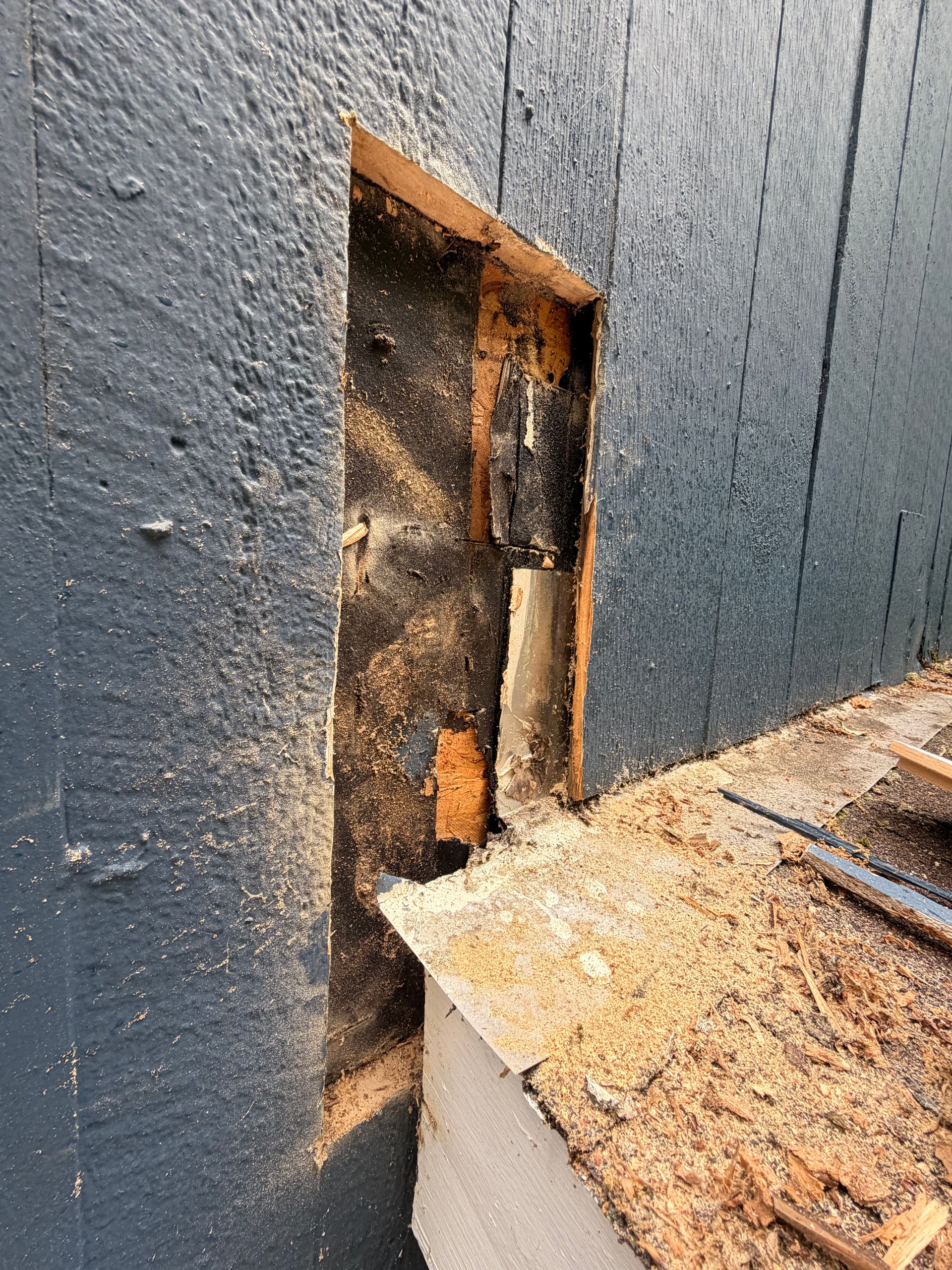 Gallery photos for Water Damage Behind Siding Repair in Avon: Image #4