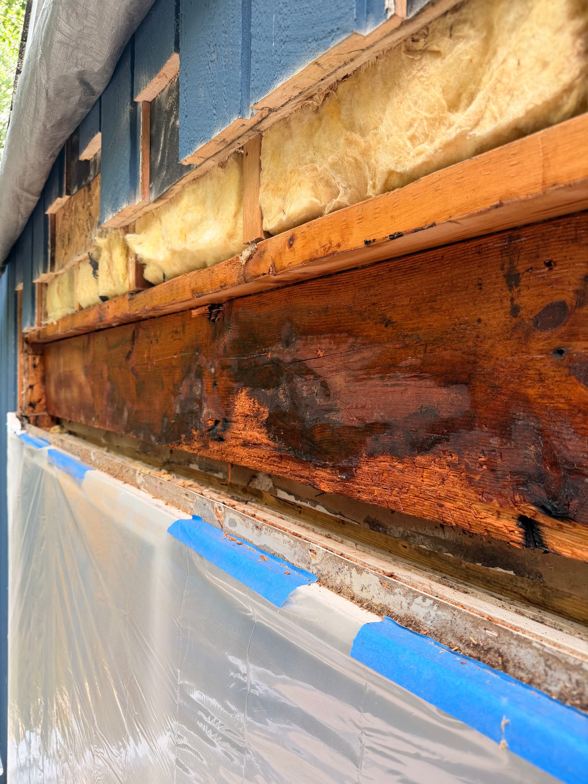 Gallery photos for Water Damage Behind Siding Repair in Avon: Image #1