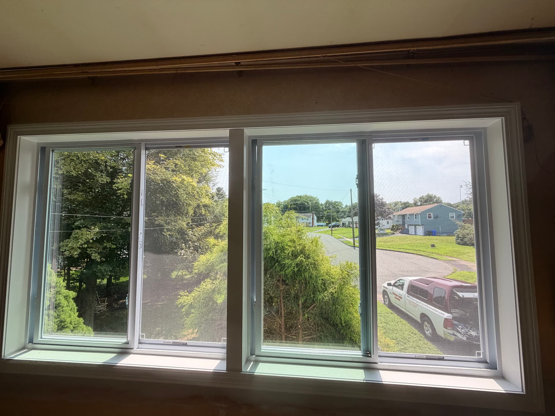Bay Window Replaced with a Clean Standard Window in East Hartford image