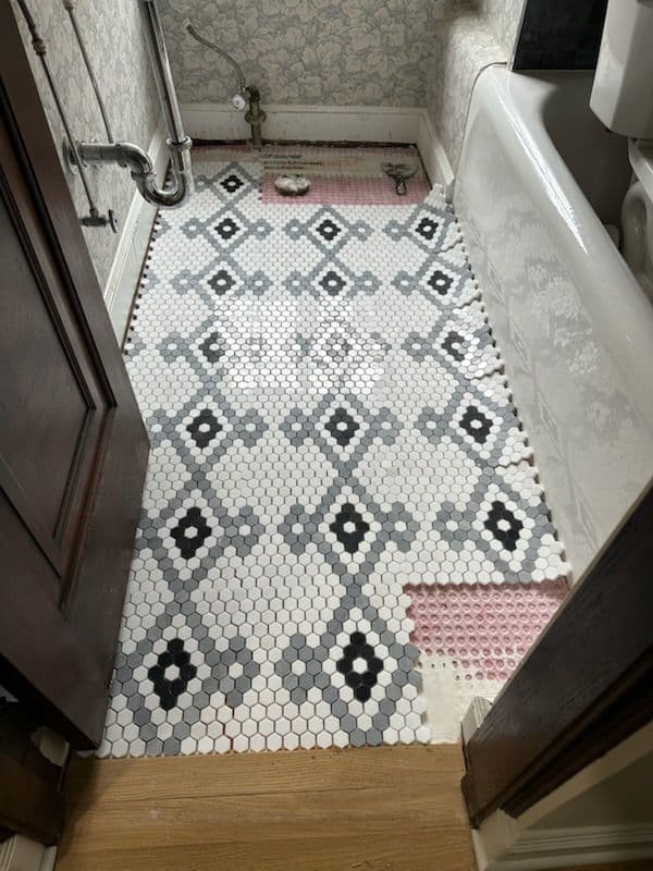 Stunning Bathroom Floor Makeover in Farmington CT
