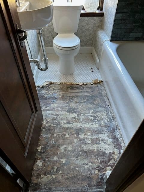Gallery photos for Stunning Bathroom Floor Makeover in Farmington CT: Image #2