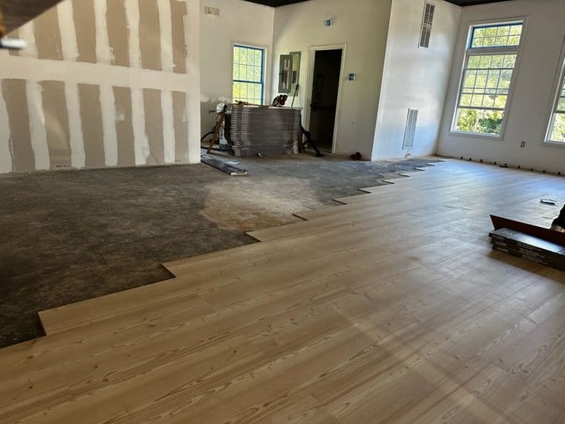 Gallery photos for Flooring Installation in Progress at Weathersfield Project: Image #1