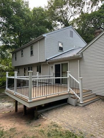 Gallery photos for Stunning Composite Deck Transformation in Manchester CT: Image #1