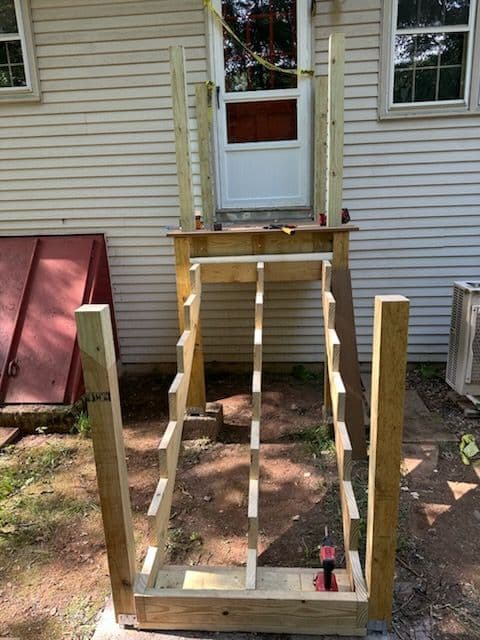 Expert Deck Staircase Build in Manchester CT image
