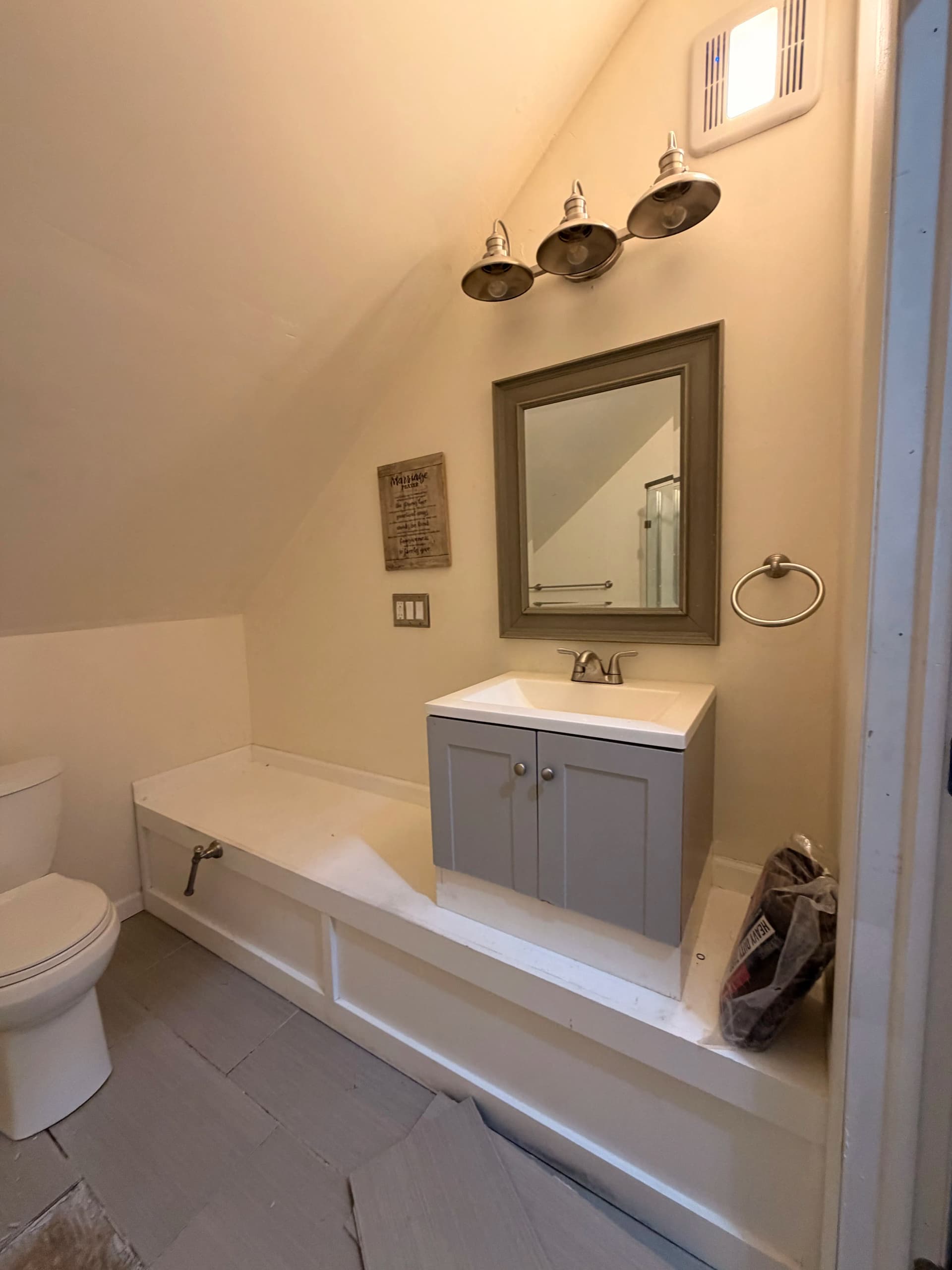 Gallery photos for Full Bathroom Gut and Rebuild in South Windsor CT: Image #1