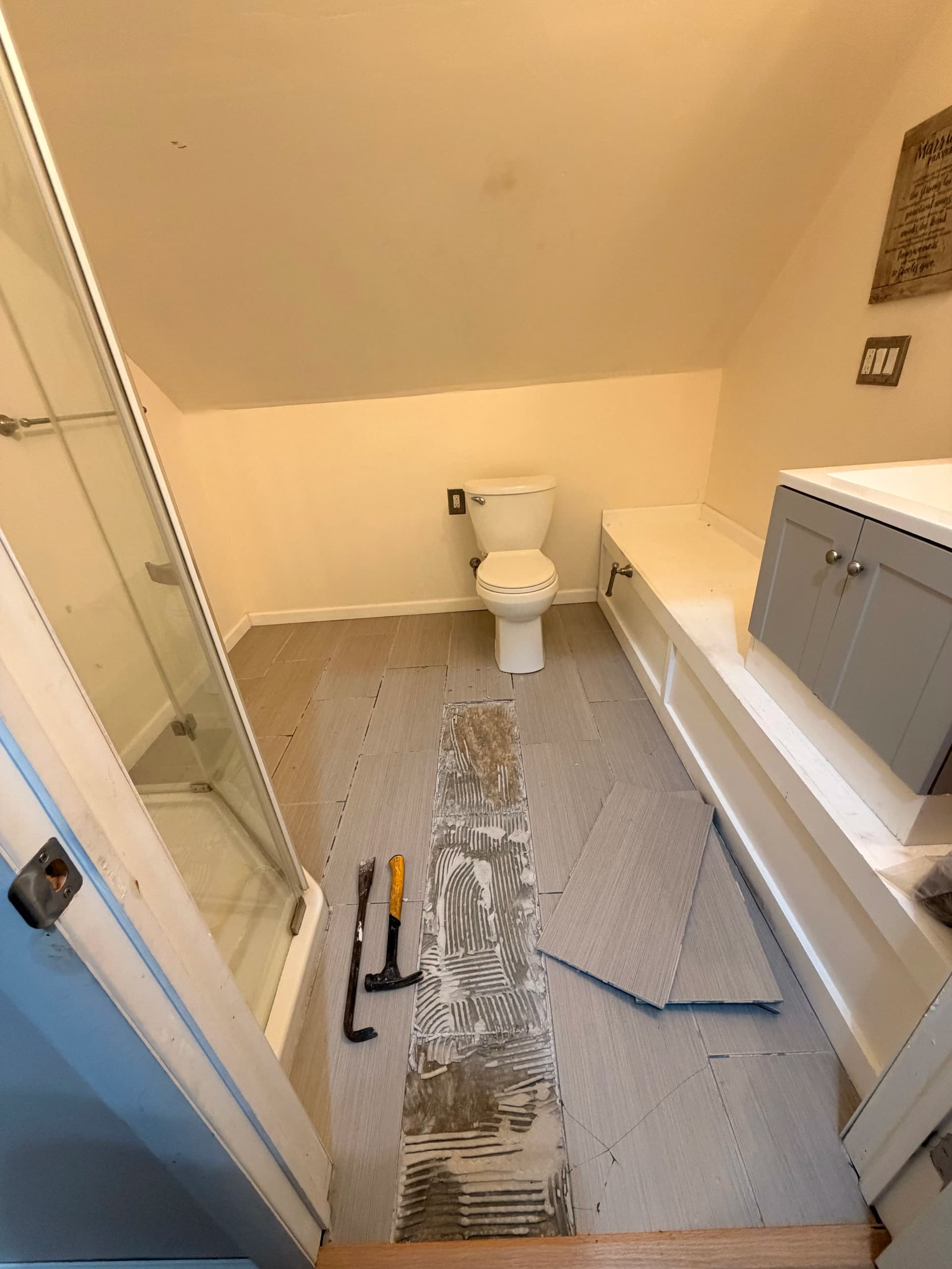 Full Bathroom Gut and Rebuild in South Windsor CT image